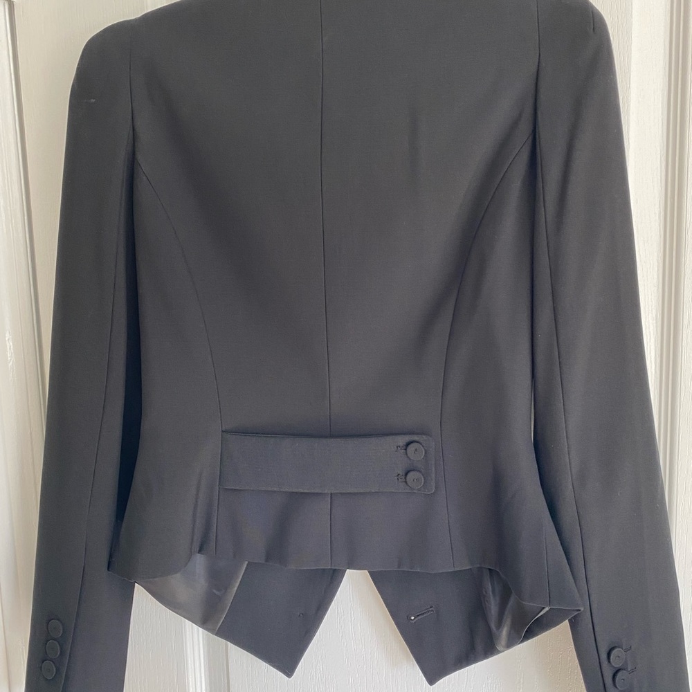 Sandra Angelozzi Cropped Black Blazer - Never Worn - Size 32 - Picture 4 of 6